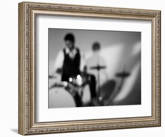 Drummer 1 BW-John Gusky-Framed Photographic Print