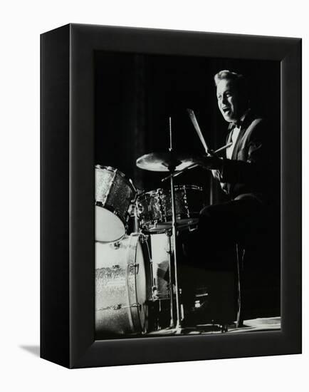 Drummer and Vocalist Mel Torme on Stage at the Bristol Hippodrome, 1950S-Denis Williams-Framed Premier Image Canvas