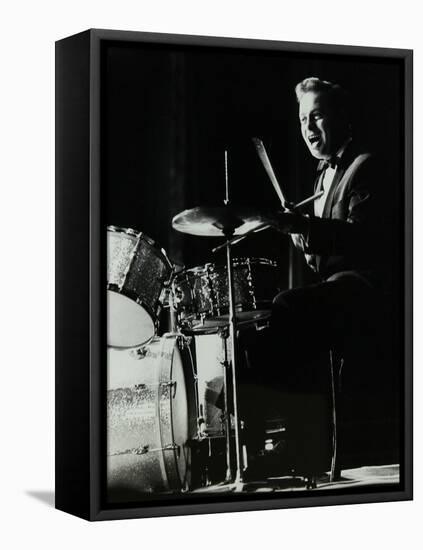 Drummer and Vocalist Mel Torme on Stage at the Bristol Hippodrome, 1950S-Denis Williams-Framed Premier Image Canvas