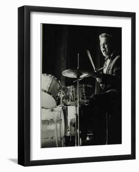 Drummer and Vocalist Mel Torme on Stage at the Bristol Hippodrome, 1950S-Denis Williams-Framed Photographic Print