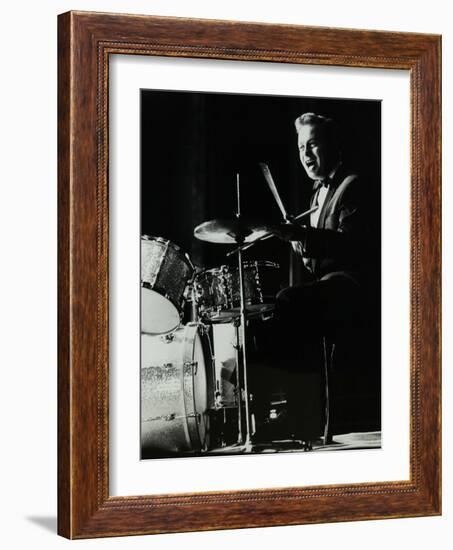 Drummer and Vocalist Mel Torme on Stage at the Bristol Hippodrome, 1950S-Denis Williams-Framed Photographic Print