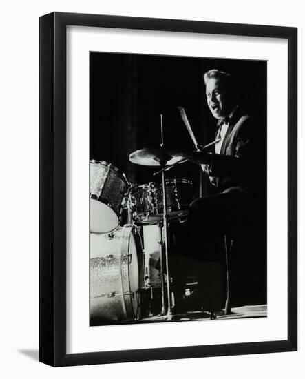 Drummer and Vocalist Mel Torme on Stage at the Bristol Hippodrome, 1950S-Denis Williams-Framed Photographic Print