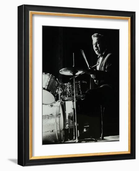 Drummer and Vocalist Mel Torme on Stage at the Bristol Hippodrome, 1950S-Denis Williams-Framed Photographic Print