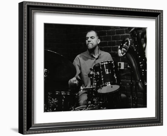 Drummer Derek Gale Playing at the Fairway, Welwyn Garden City, Hertfordshire, 31 October 1999-Denis Williams-Framed Photographic Print