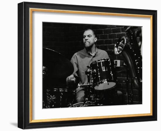 Drummer Derek Gale Playing at the Fairway, Welwyn Garden City, Hertfordshire, 31 October 1999-Denis Williams-Framed Photographic Print