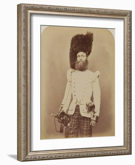 Drummer John Rennie, 72nd (Duke of Albany's Own Highlanders) Regiment of Foot-Joseph Cundall and Robert Howlett-Framed Photographic Print