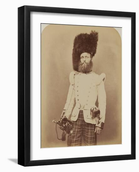 Drummer John Rennie, 72nd (Duke of Albany's Own Highlanders) Regiment of Foot-Joseph Cundall and Robert Howlett-Framed Photographic Print