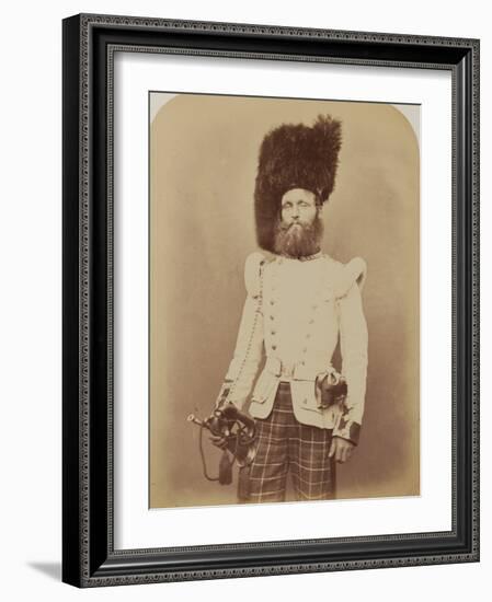 Drummer John Rennie, 72nd (Duke of Albany's Own Highlanders) Regiment of Foot-Joseph Cundall and Robert Howlett-Framed Photographic Print