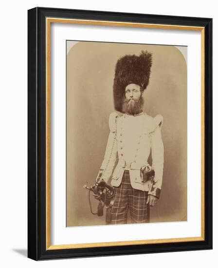 Drummer John Rennie, 72nd (Duke of Albany's Own Highlanders) Regiment of Foot-Joseph Cundall and Robert Howlett-Framed Photographic Print