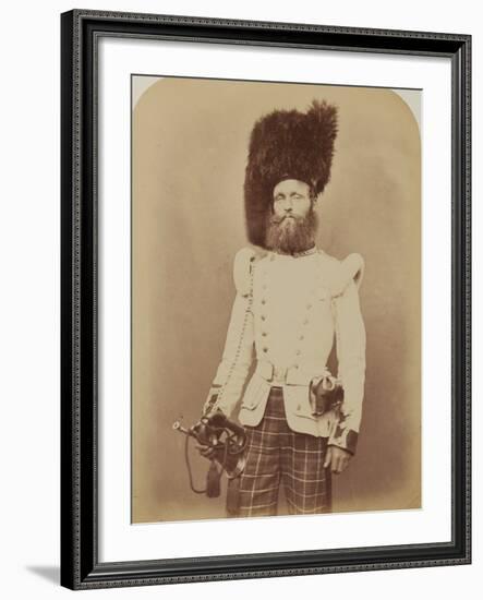 Drummer John Rennie, 72nd (Duke of Albany's Own Highlanders) Regiment of Foot-Joseph Cundall and Robert Howlett-Framed Photographic Print