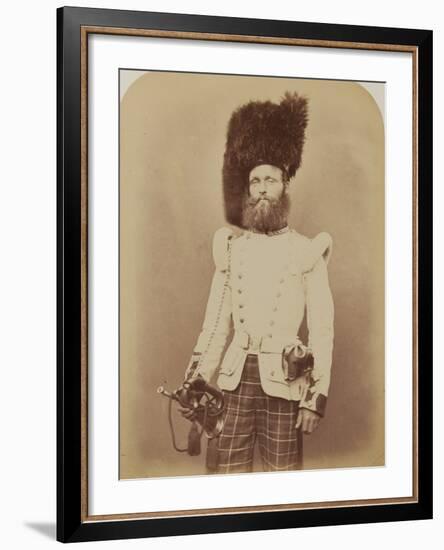 Drummer John Rennie, 72nd (Duke of Albany's Own Highlanders) Regiment of Foot-Joseph Cundall and Robert Howlett-Framed Photographic Print