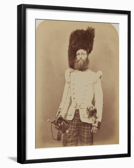 Drummer John Rennie, 72nd (Duke of Albany's Own Highlanders) Regiment of Foot-Joseph Cundall and Robert Howlett-Framed Photographic Print