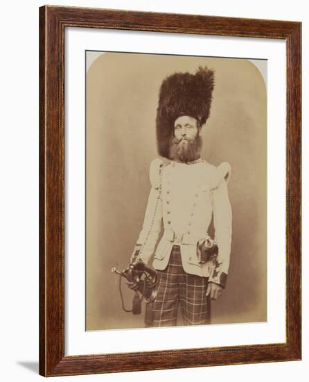 Drummer John Rennie, 72nd (Duke of Albany's Own Highlanders) Regiment of Foot-Joseph Cundall and Robert Howlett-Framed Photographic Print