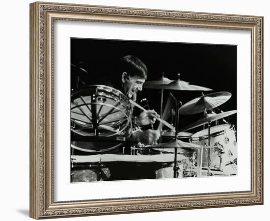 Drummer Louie Bellson Playing at the Forum Theatre, Hatfield, Hertfordshire, 1979-Denis Williams-Framed Photographic Print