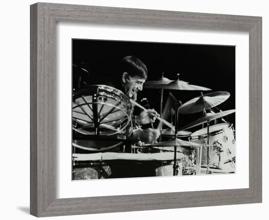 Drummer Louie Bellson Playing at the Forum Theatre, Hatfield, Hertfordshire, 1979-Denis Williams-Framed Photographic Print