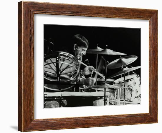 Drummer Louie Bellson Playing at the Forum Theatre, Hatfield, Hertfordshire, 1979-Denis Williams-Framed Photographic Print