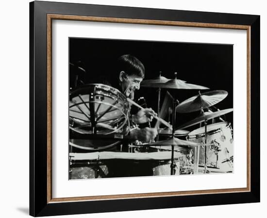 Drummer Louie Bellson Playing at the Forum Theatre, Hatfield, Hertfordshire, 1979-Denis Williams-Framed Photographic Print