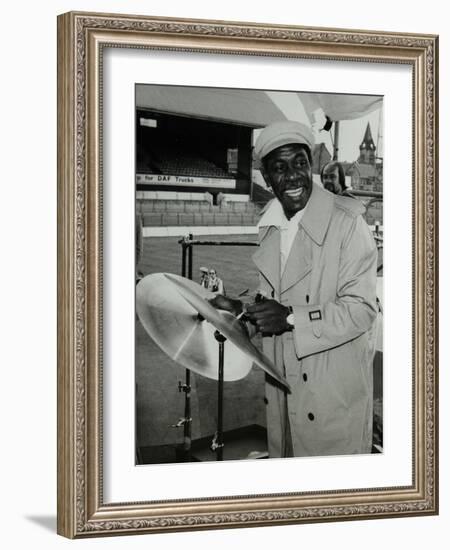 Drummer Mickey Roker at the Newport Jazz Festival, Ayresome Park, Middlesbrough, 1978-Denis Williams-Framed Photographic Print