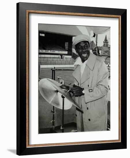 Drummer Mickey Roker at the Newport Jazz Festival, Ayresome Park, Middlesbrough, 1978-Denis Williams-Framed Photographic Print