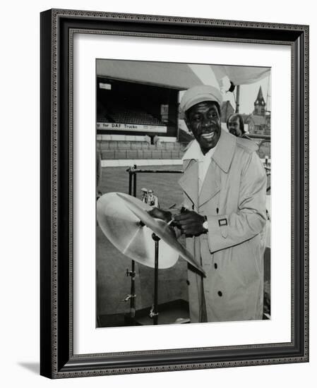 Drummer Mickey Roker at the Newport Jazz Festival, Ayresome Park, Middlesbrough, 1978-Denis Williams-Framed Photographic Print