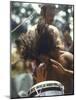 Drummer Playing Instrument with Hands During Woodstock Music Festival-Bill Eppridge-Mounted Photographic Print
