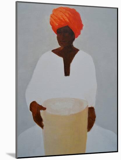 Drummer, Red Turban-Lincoln Seligman-Mounted Giclee Print
