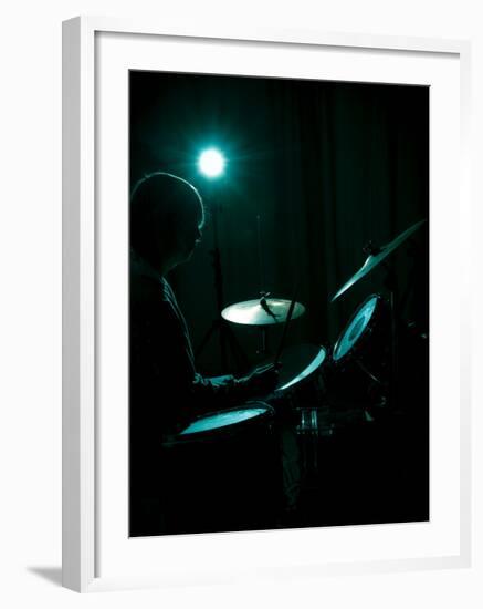 Drummer-David Ridley-Framed Photographic Print