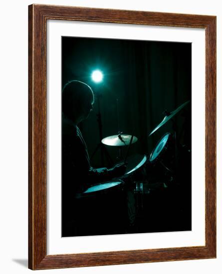 Drummer-David Ridley-Framed Photographic Print