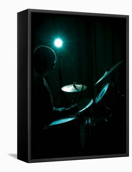 Drummer-David Ridley-Framed Premier Image Canvas