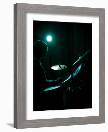 Drummer-David Ridley-Framed Photographic Print
