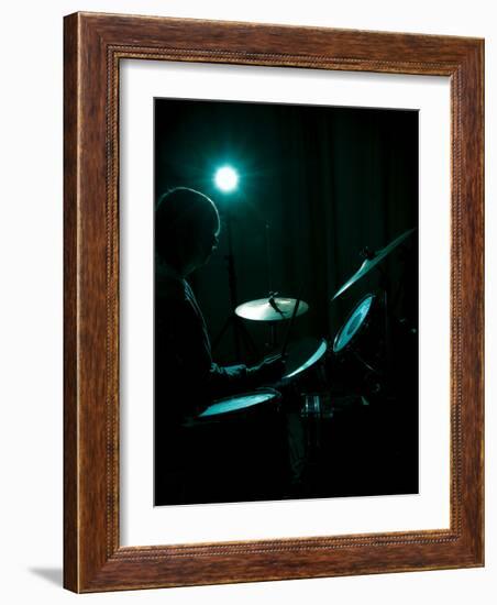 Drummer-David Ridley-Framed Photographic Print