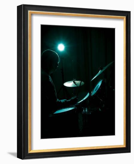 Drummer-David Ridley-Framed Photographic Print