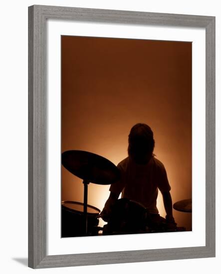 Drummer-David Ridley-Framed Photographic Print