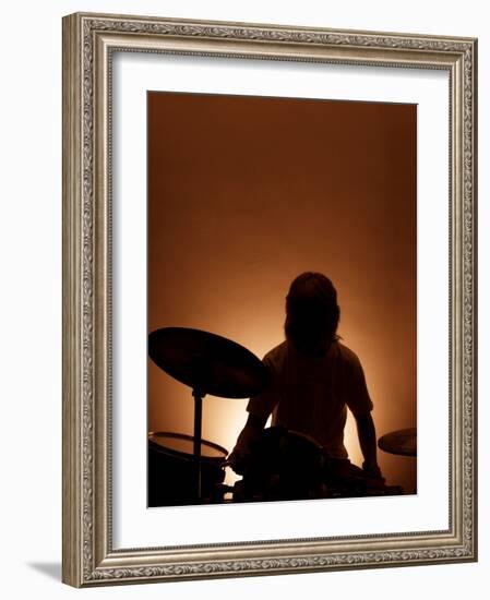 Drummer-David Ridley-Framed Photographic Print