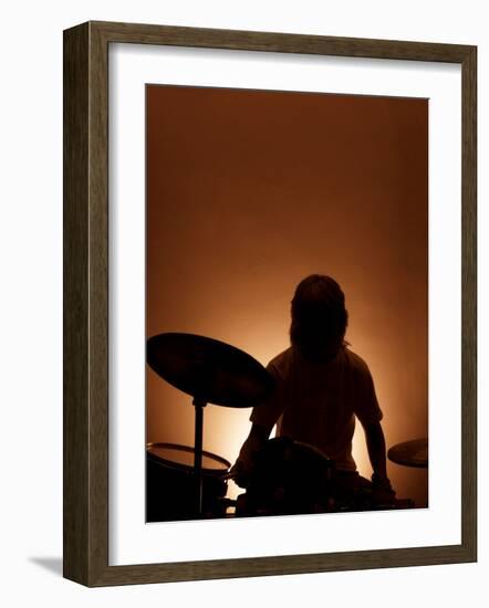 Drummer-David Ridley-Framed Photographic Print