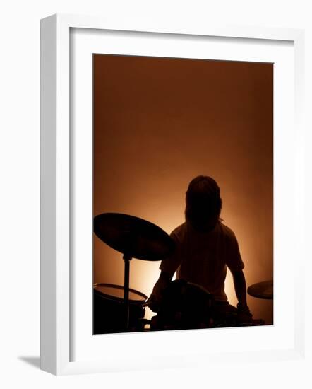 Drummer-David Ridley-Framed Photographic Print