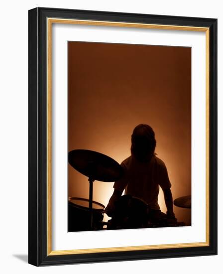 Drummer-David Ridley-Framed Photographic Print