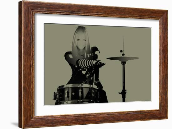 Drummer-NaxArt-Framed Art Print