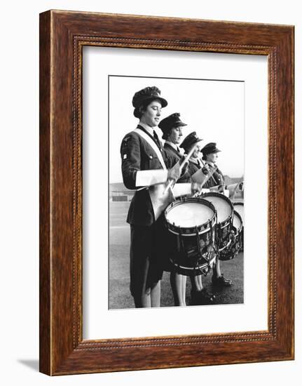 Drummers in a Waaf Band-Associated Newspapers-Framed Photo