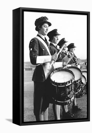 Drummers in a Waaf Band-Associated Newspapers-Framed Stretched Canvas