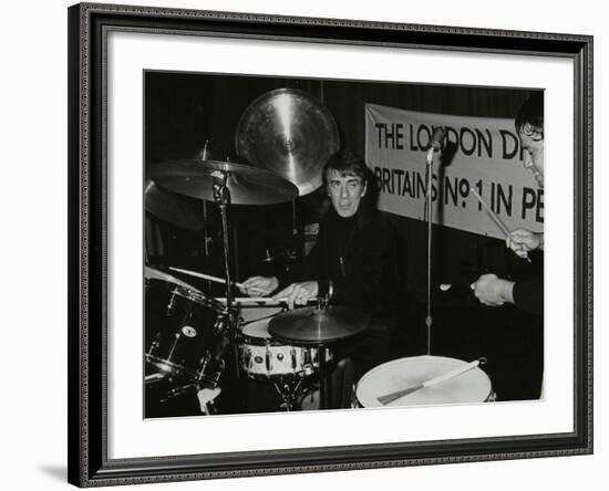 Drummers Kenny Clare Les Demerle, London 1979-Denis Williams-Framed Photographic Print