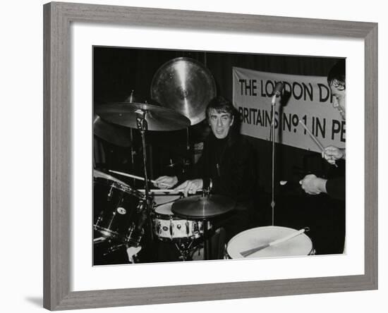 Drummers Kenny Clare Les Demerle, London 1979-Denis Williams-Framed Photographic Print