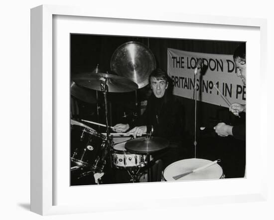 Drummers Kenny Clare Les Demerle, London 1979-Denis Williams-Framed Photographic Print