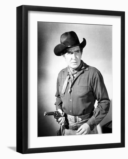 Drums across the River, Bob Steele, 1954-null-Framed Photo