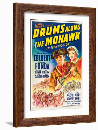 Drums Along the Mohawk, 1939, Directed by John Ford-null-Framed Giclee Print