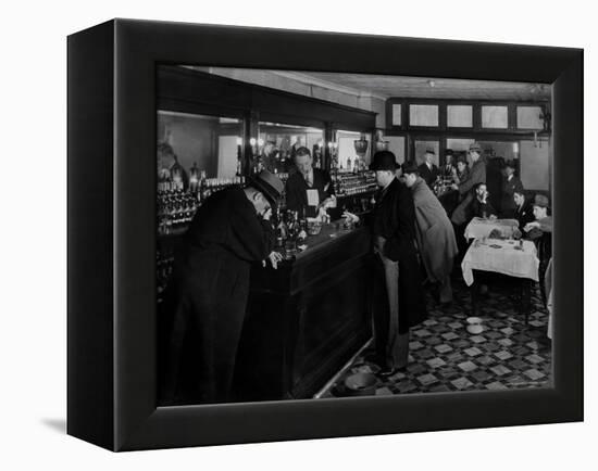 Drunk Male Patron at an Speakeasy in the Business District Protected From Police Prohibition Raids-Margaret Bourke-White-Framed Premier Image Canvas