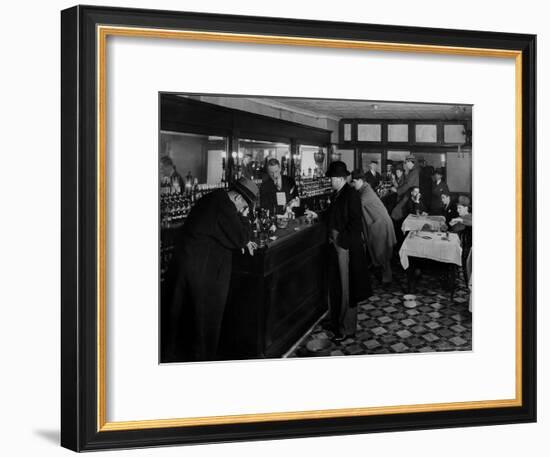 Drunk Male Patron at an Speakeasy in the Business District Protected From Police Prohibition Raids-Margaret Bourke-White-Framed Premium Photographic Print