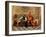 Drunk Warrior and Court Jester, Italian Painting of 19th Century-Casimiro Tomba-Framed Giclee Print