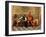 Drunk Warrior and Court Jester, Italian Painting of 19th Century-Casimiro Tomba-Framed Giclee Print