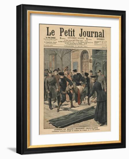 Drunkards in Berlin, Illustration from 'Le Petit Journal', Supplement Illustre, 17th March 1907-French School-Framed Giclee Print